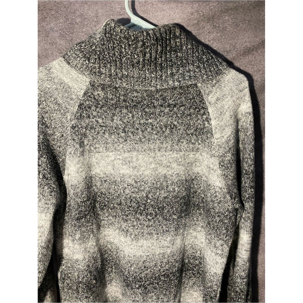 Columbia Womens XL Knit Sweater Grey Ombre Gradient Cowl Neck Pullover - Picture 10 of 10